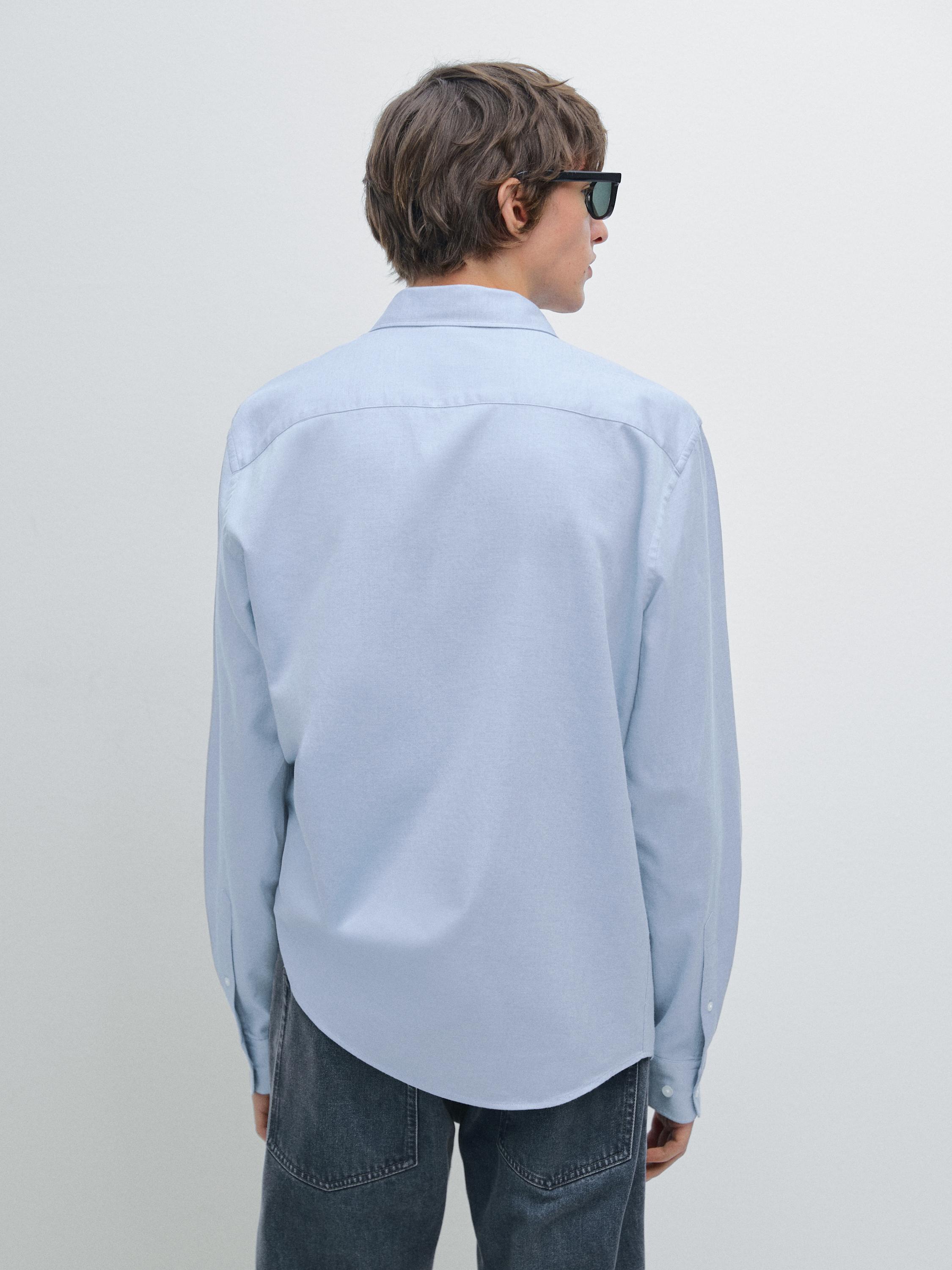 Regular fit twill shirt